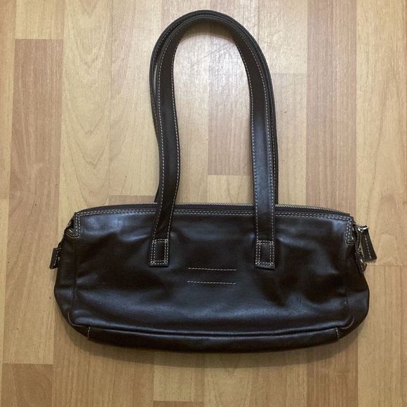 Vintage Diesel Brown Leather Shoulder Medium Satchel Bag - Picture 3 of 11